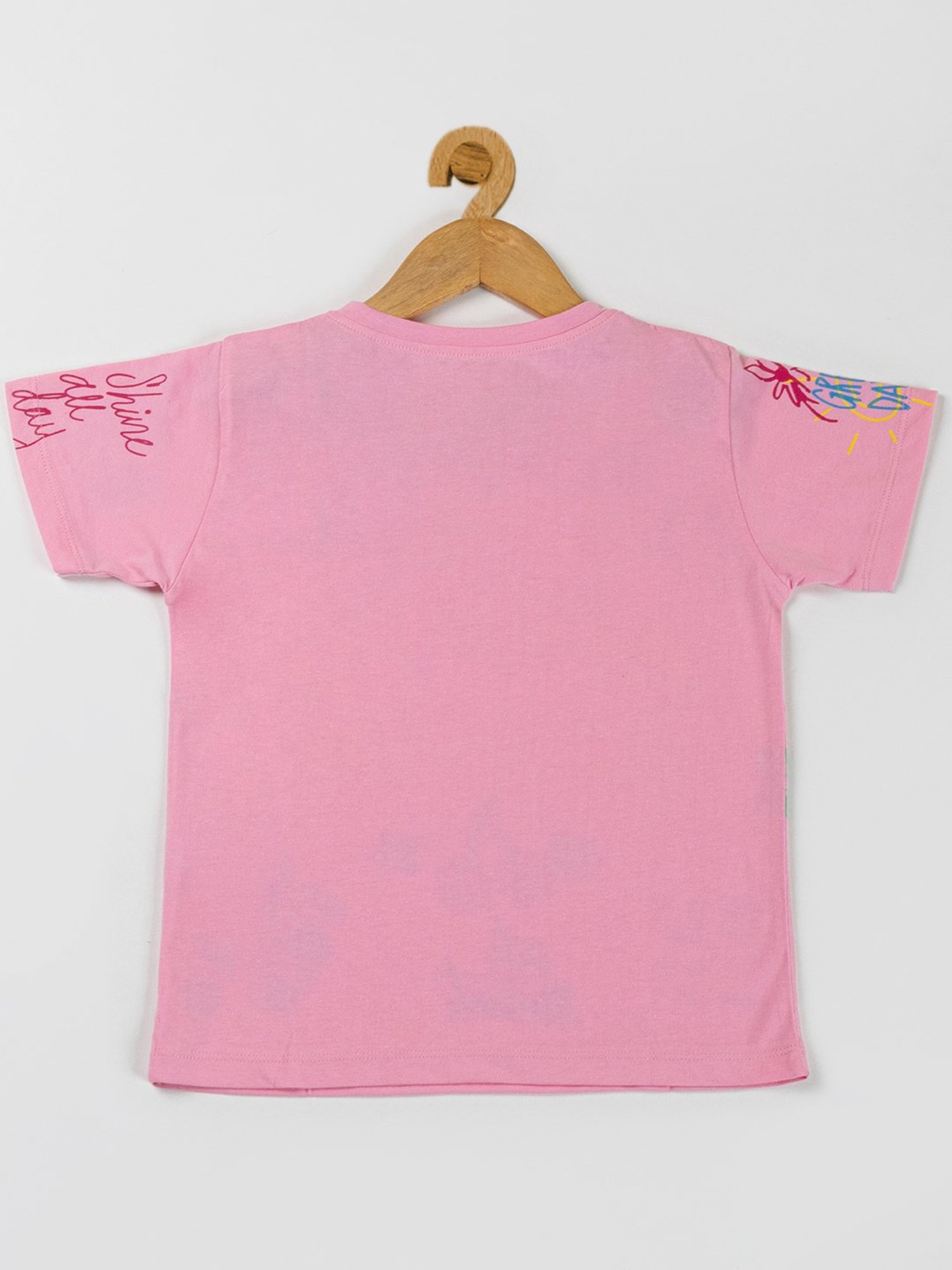 NINS MODA Kids Pink Printed Top