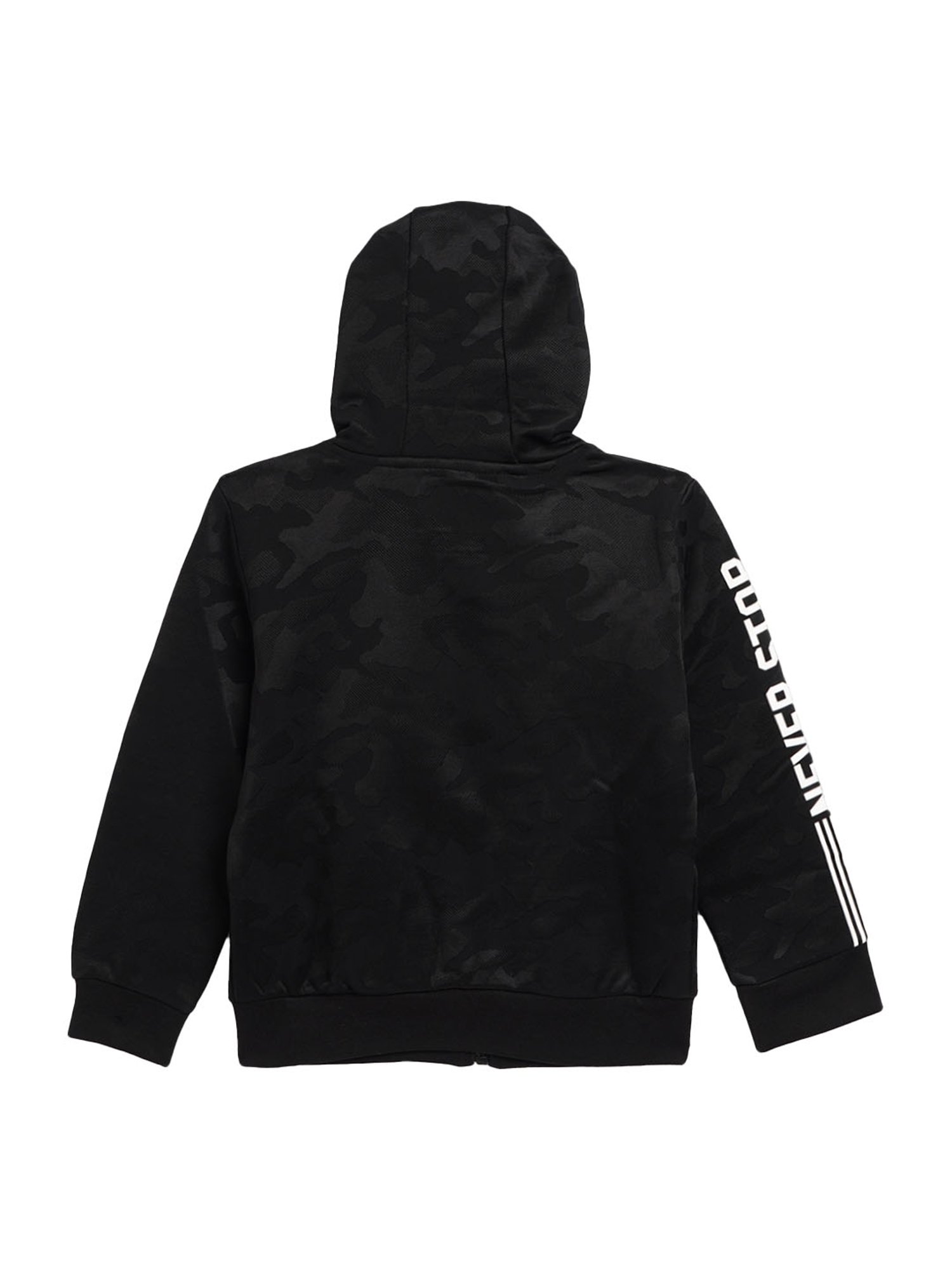 Blue Giraffe Kids Black Solid Hoodie