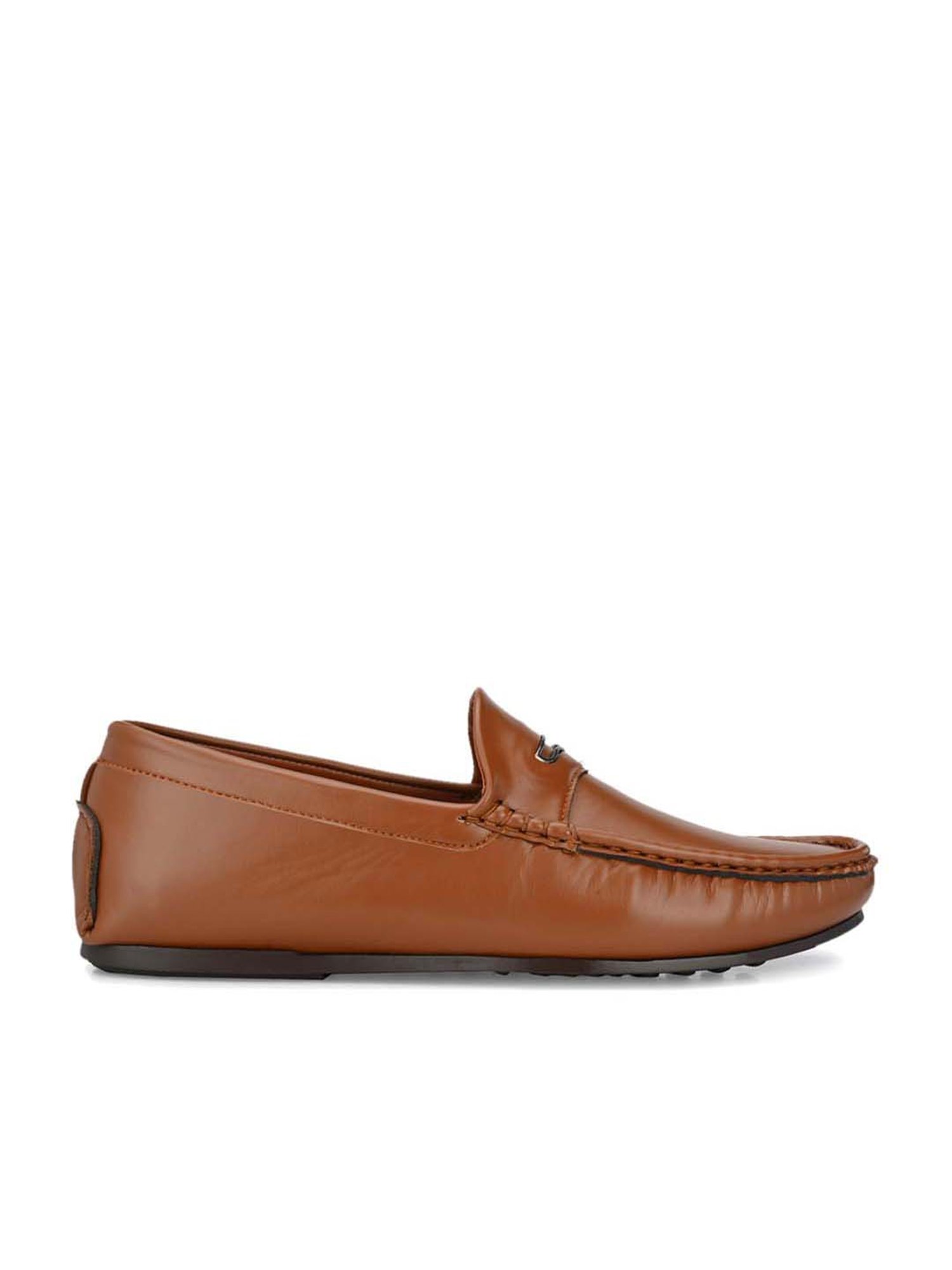 El Paso Men's Tan Casual Loafers