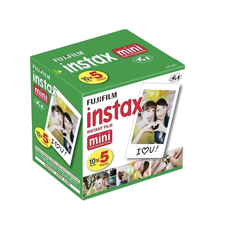 Instax Mini Instant Film 10 Sheets&times;5 PackTotal 50 Shoots