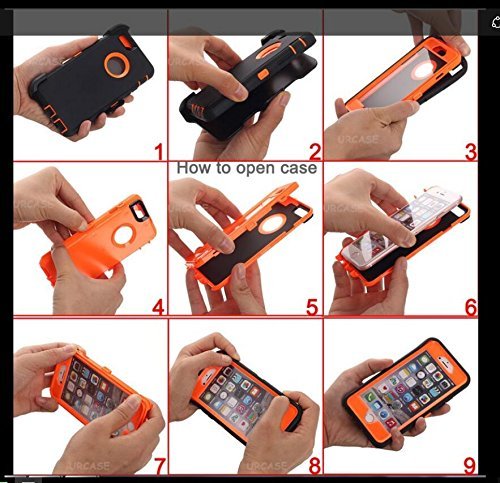 AICase Heavy Duty Tough 3 in 1 Rugged Shockproof Case for iPhone 7+/8+