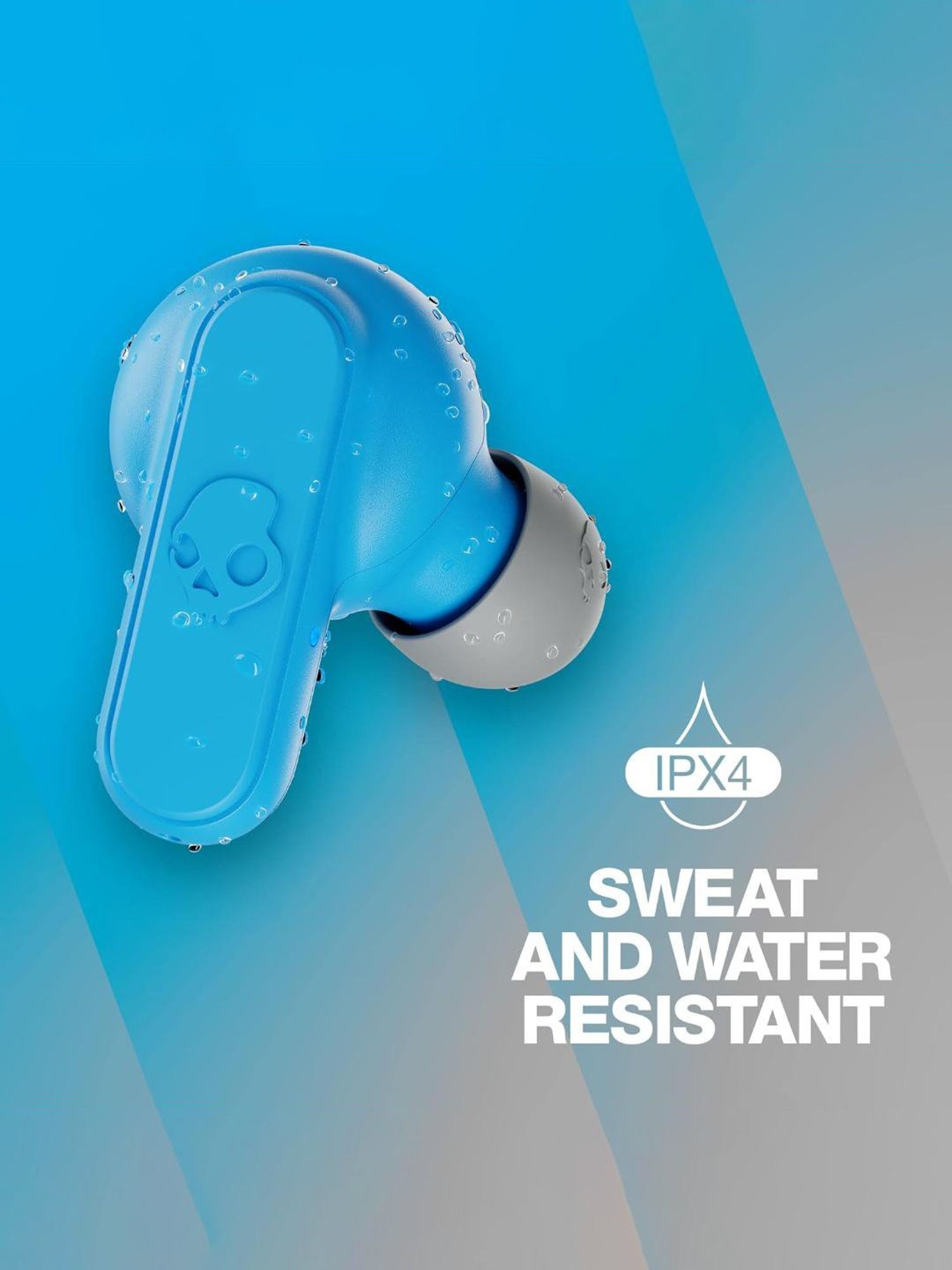 Skullcandy Dime 2 in-Ear Bluetooth Earbuds with IPX4 Water Dust Resistant (Blue, True Wireless)