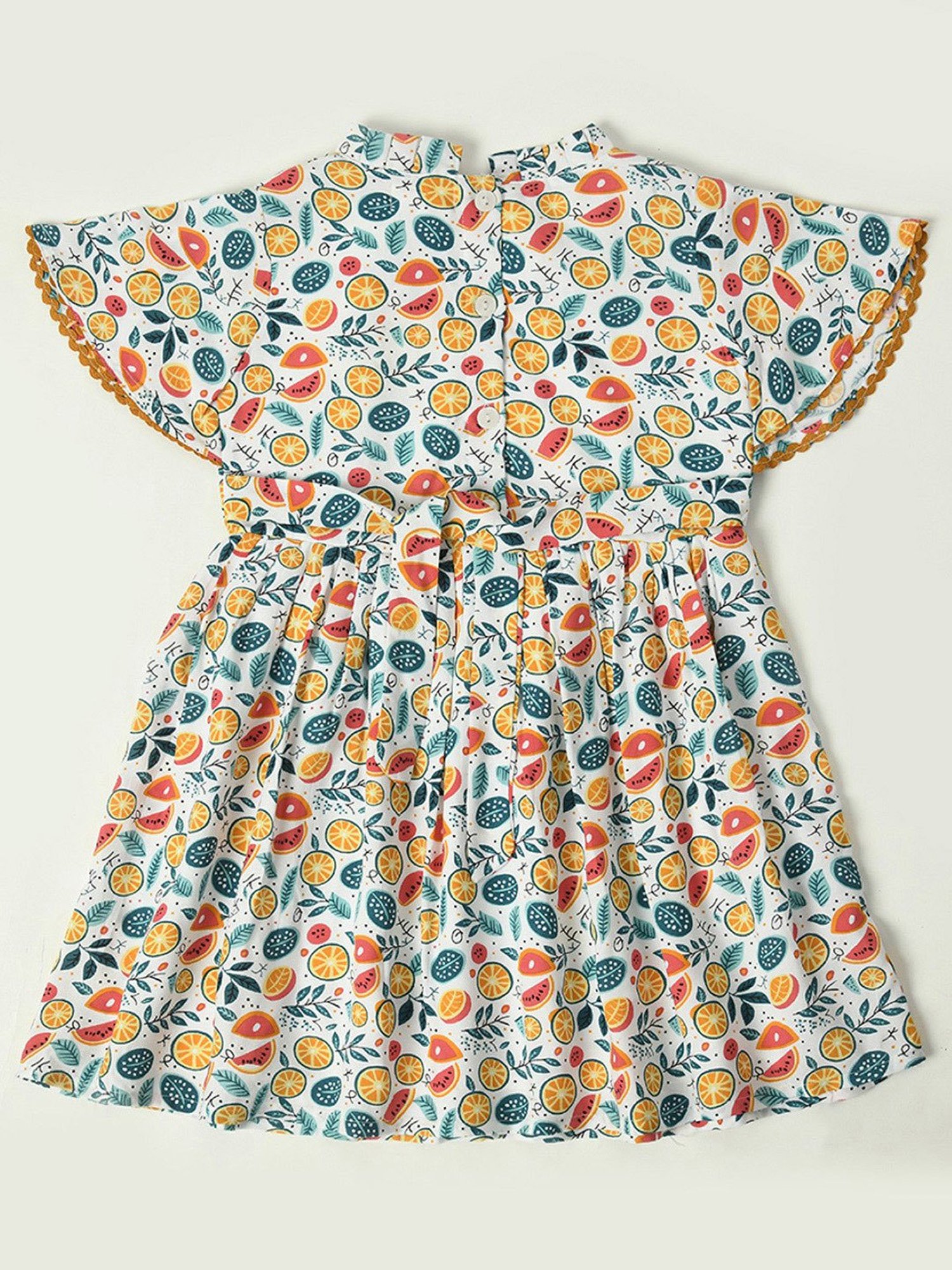 Bella Moda Kids Multicolor Printed Fit & Flare Dress