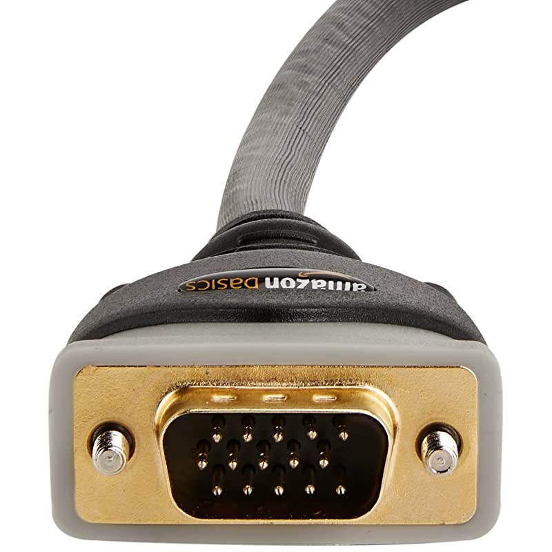 Basics VGA to VGA PC Computer Monitor Cable - 15 Feet (4.6 Meters)