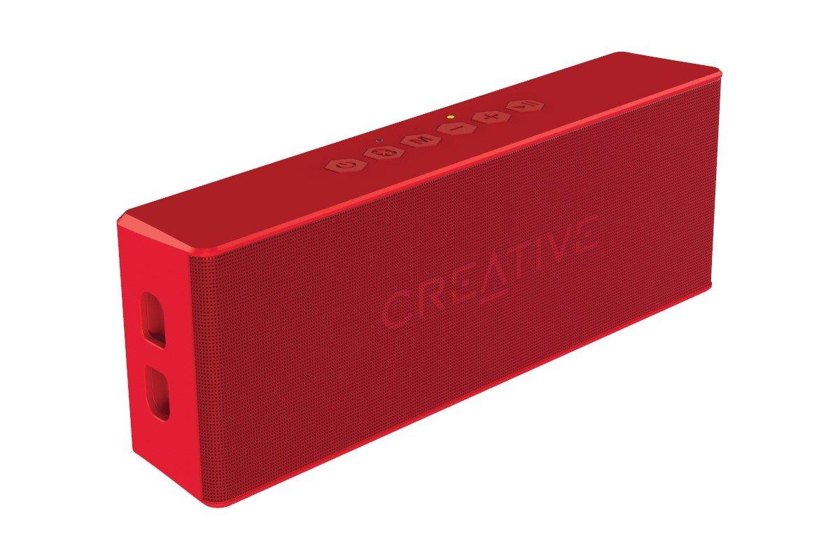 Creative MUVO 2 Portable Water-resistant Bluetooth Speaker with Built-in MP3 Player (Red)