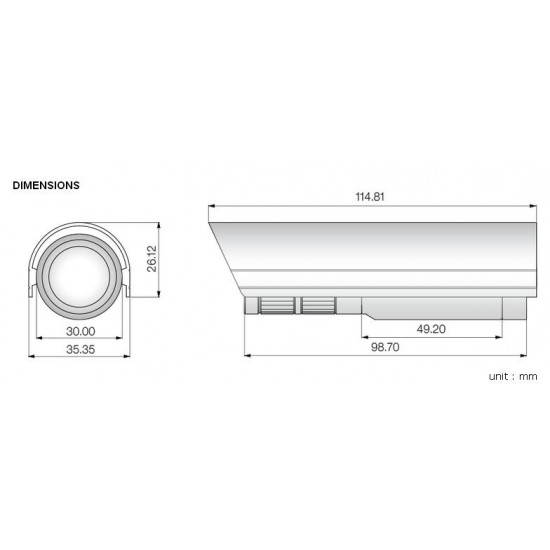 Eyemax High Resolution Bullet Day and Night CCTV Security Camera 4~9mm External Adjustable Lens