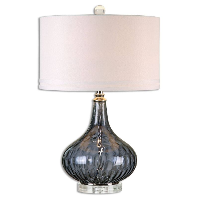 Uttermost Sutera Water Glass Table Lamp  - Black Currant