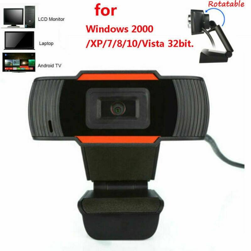 Webcam USB Retatable Camera Auto Focus with Microphone For PC Laptop Desktop