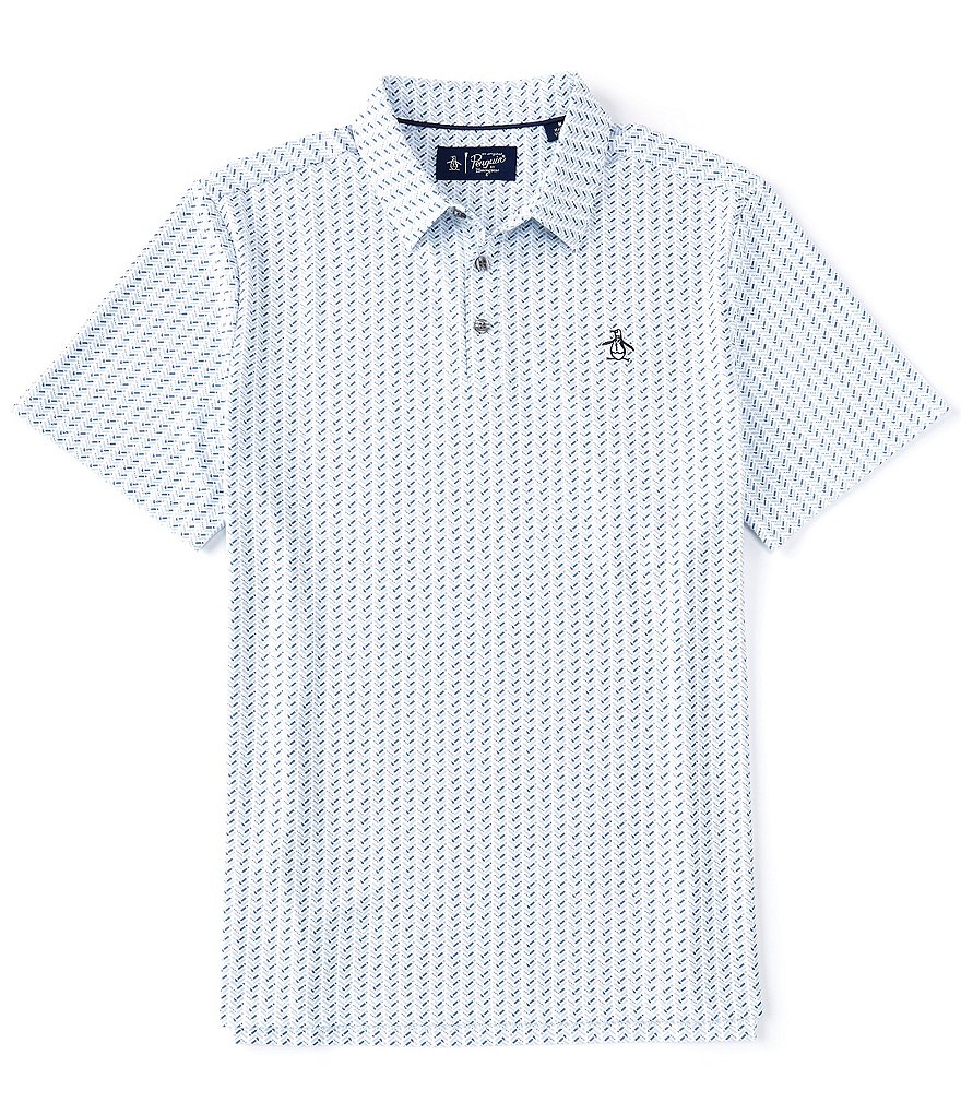 Original Penguin Herringbone Short Sleeve Golf Polo Shirt