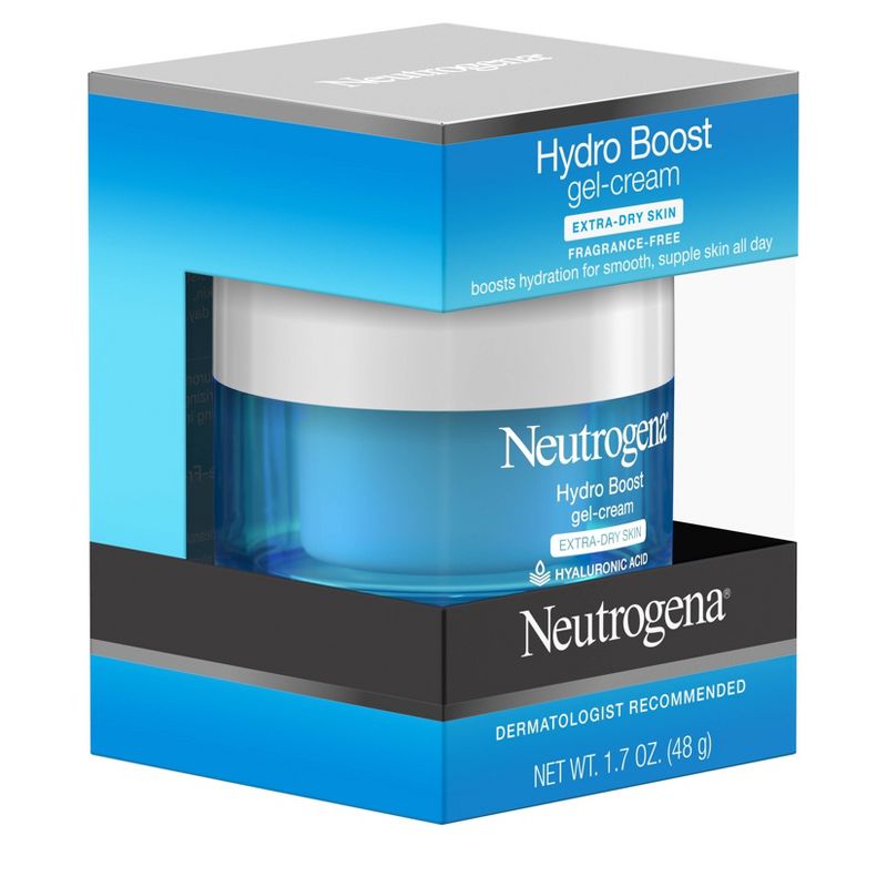 Unscented Neutrogena Hydro Boost Hyaluronic Acid Gel Face Moisturizer to hydrate and smooth extra-dry skin - 1.7oz