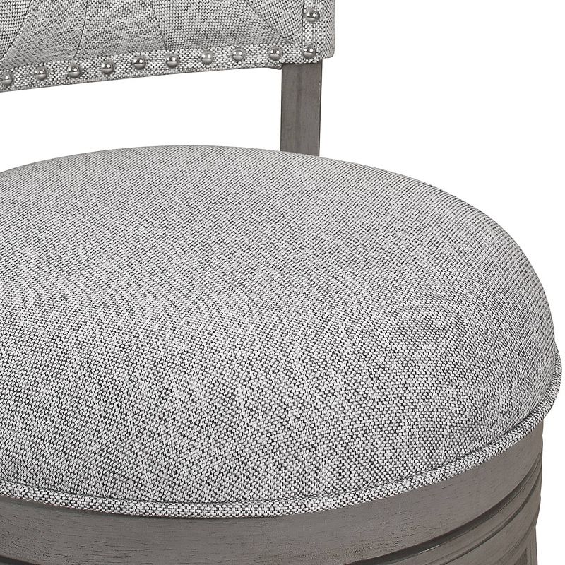 Santa Clara II Swivel Counter Height Barstool Gray - Hillsdale Furniture