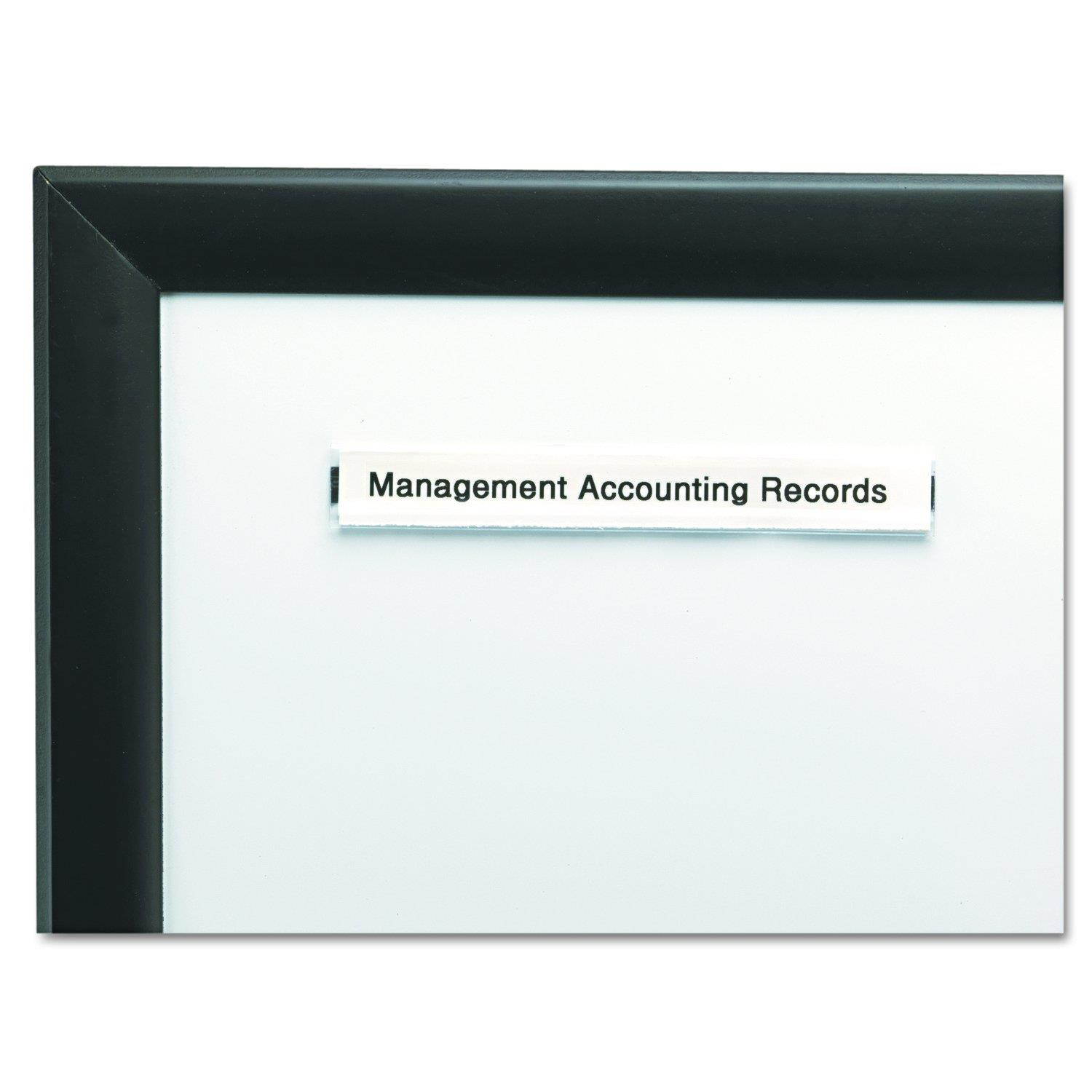 Panter Company PCM12 Clear Magnetic Label Holders, Side Load, 6 x 1/2, Clear (Pack of 10)