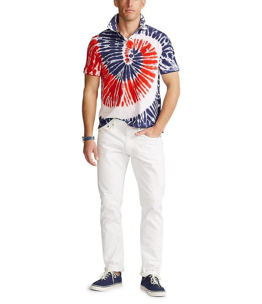 Polo Ralph Lauren Americana Tie-Dye Short-Sleeve Polo Shirt