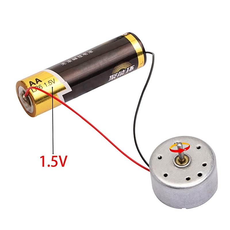 Small Mini 155V DC Motor 300 with Mounting Bracket and 2 Electronic Wire for Scientific Solar Energy Power Supply Electric Toys Model Parts DIY AccessoriesSilver 12PCS