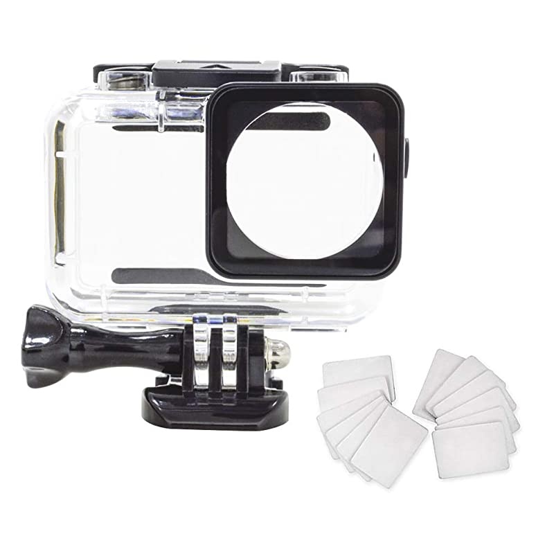 DJI Osmo Action Camera Waterproof Case  200FT61M Underwater Photography Hard Diving Protective Housing with 1pcs Floaty Case 12pcs Anti Fog Inserts Accessories for DJI OSMO 4K Action Camera