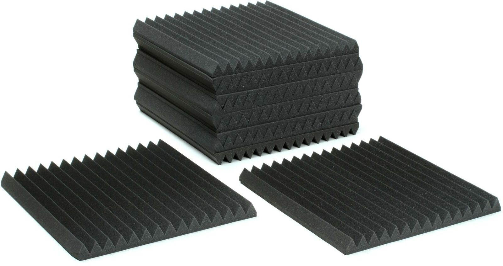 Auralex 2" Studiofoam Wedges 2'x2' Acoustic Panel 12-pack - Charcoal