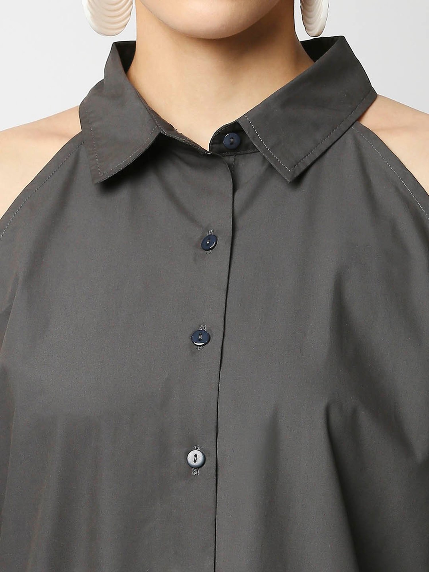 Remanika Grey Regular Fit Shirt