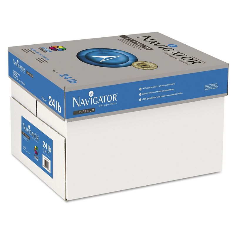 Navigator Platinum Paper 99 Brightness 24lb 11 x 17 White 2500/Carton NPL1724