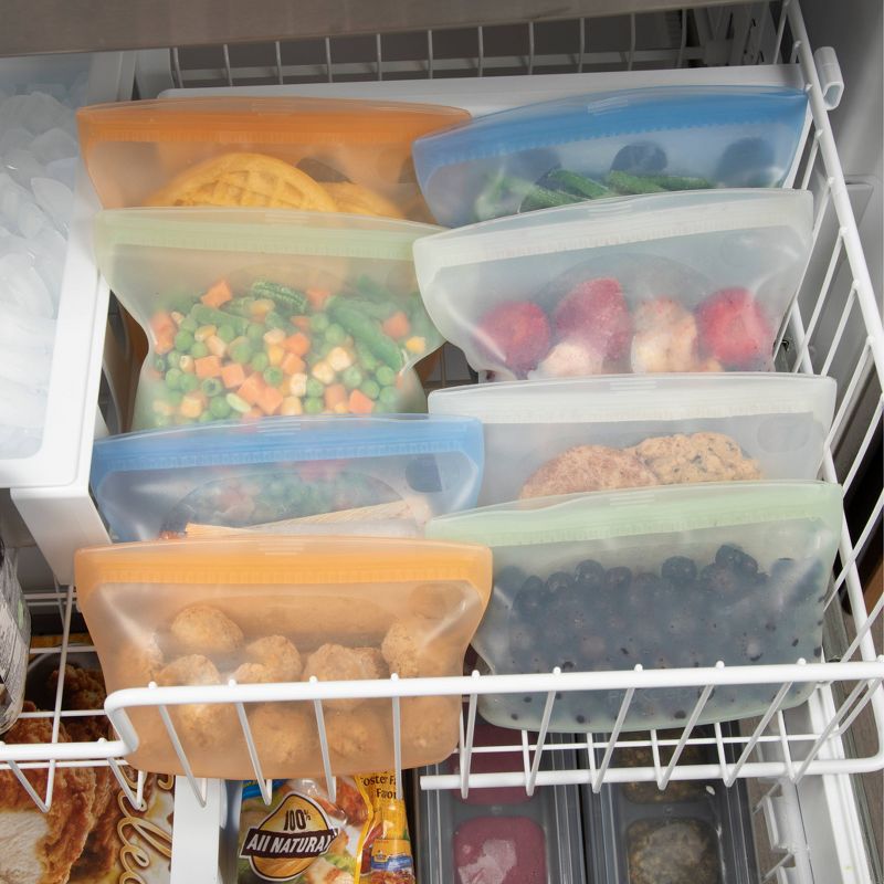 Progressive Reusable Silicone 2pk Snack Bag - Midday Blue