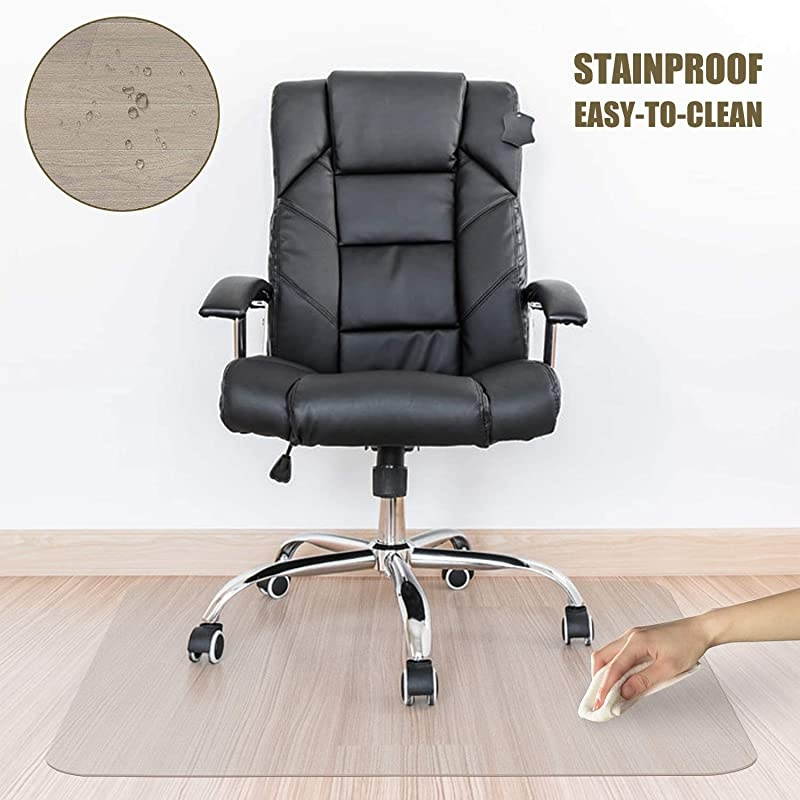 Clear Chair Mat Hard Floor Use 48 x 30 Transparent Office Home Floor Protector mat Chairmats 30 X 48 Rectangle