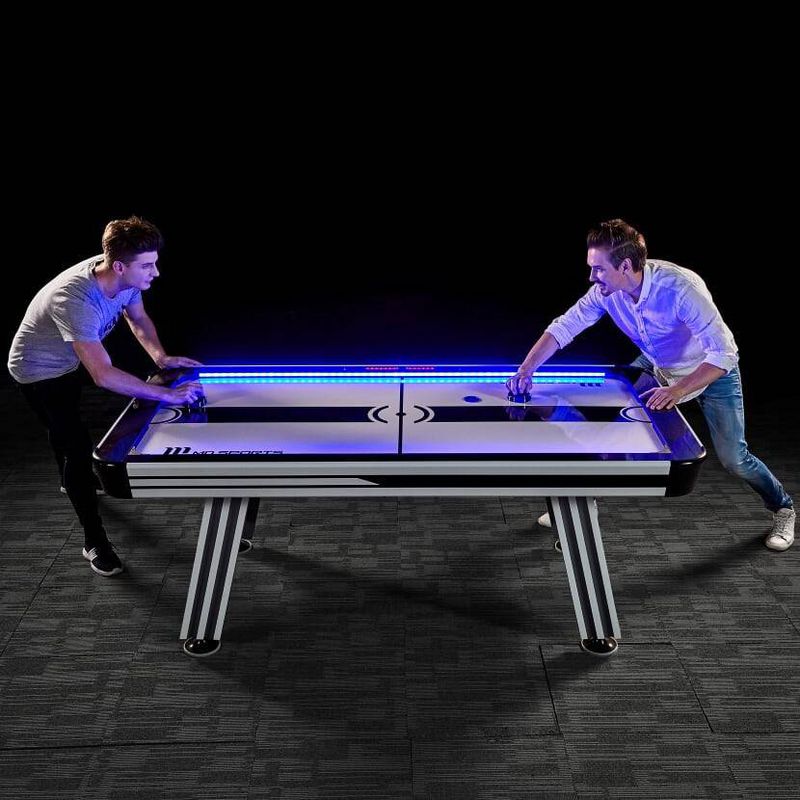 MD Sports 84" Air Hockey Table with Electronic Score & LED Lights