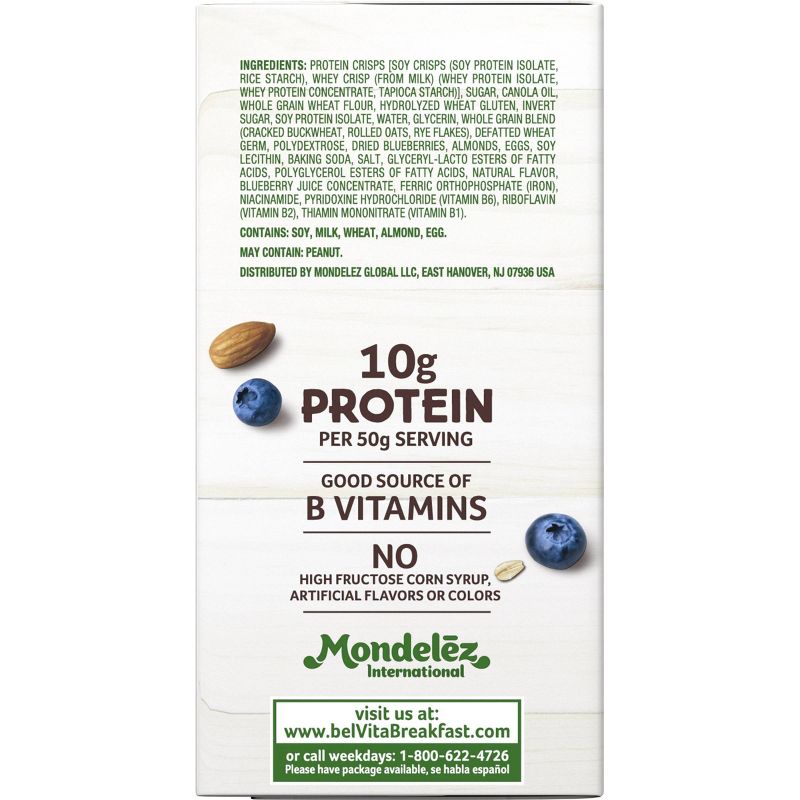 belVita Protein Blueberry Almond Breakfast Bars - 4ct