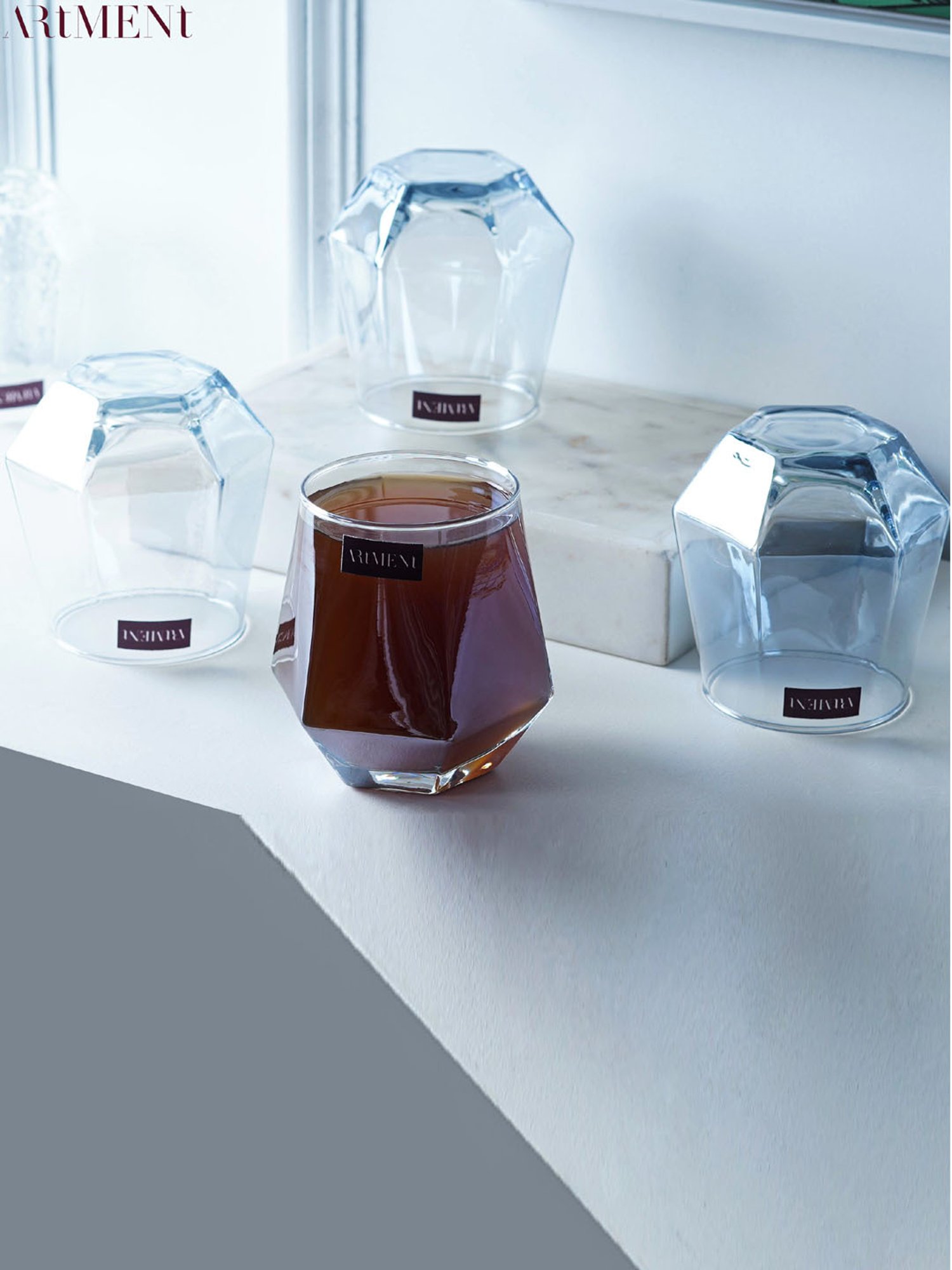 The Artment Transparent Glass Solid Drinking Glass - Pack of 4