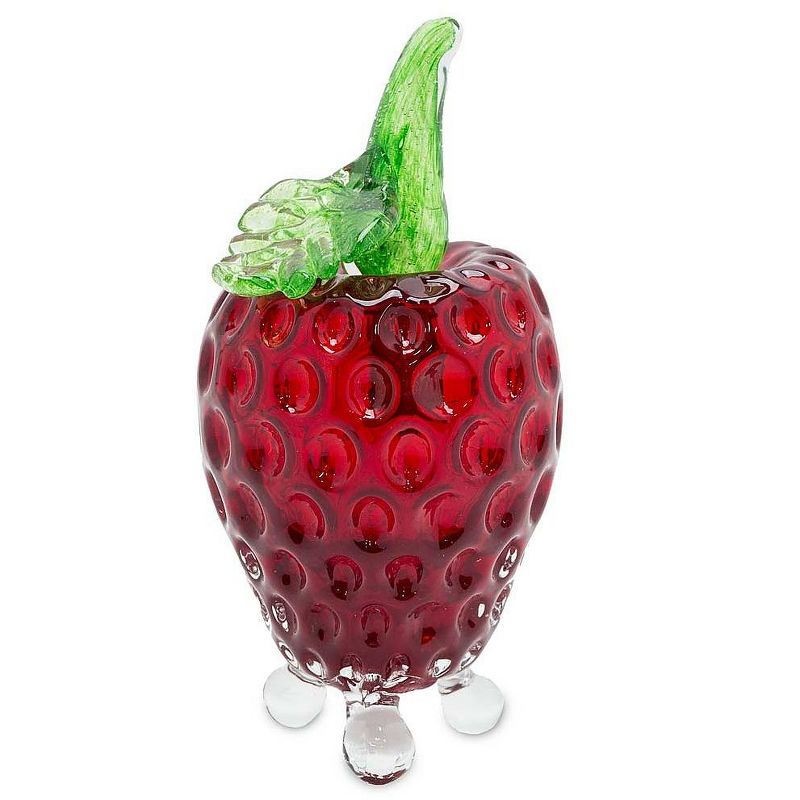 Plow & Hearth - Glass Fruit Fly Trap in Strawberry Design