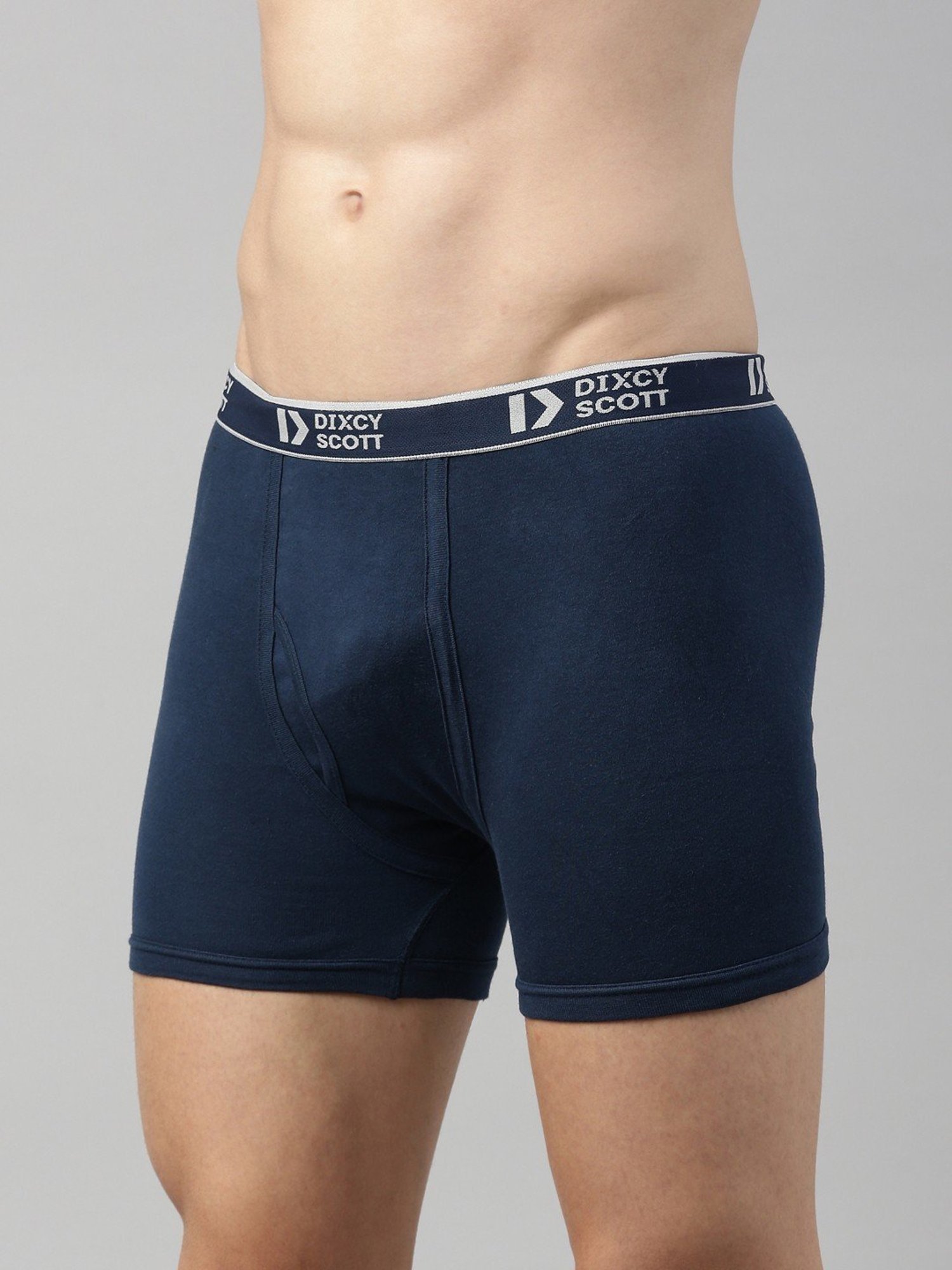 Dixcy Scott Originals Blue Cotton Regular Fit Trunks