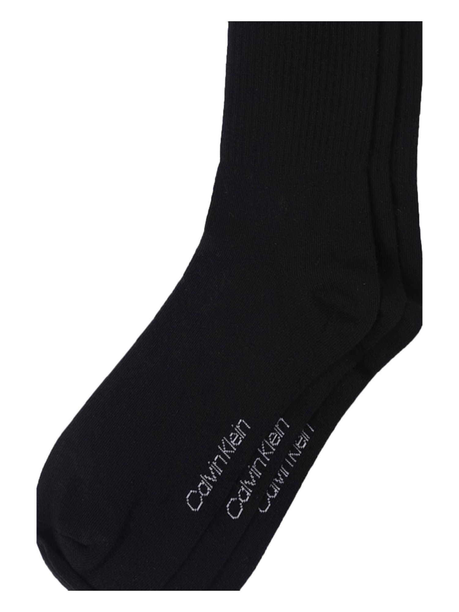 CALVIN KLEIN JEANS Black Cotton Logo Socks - Pack of 3