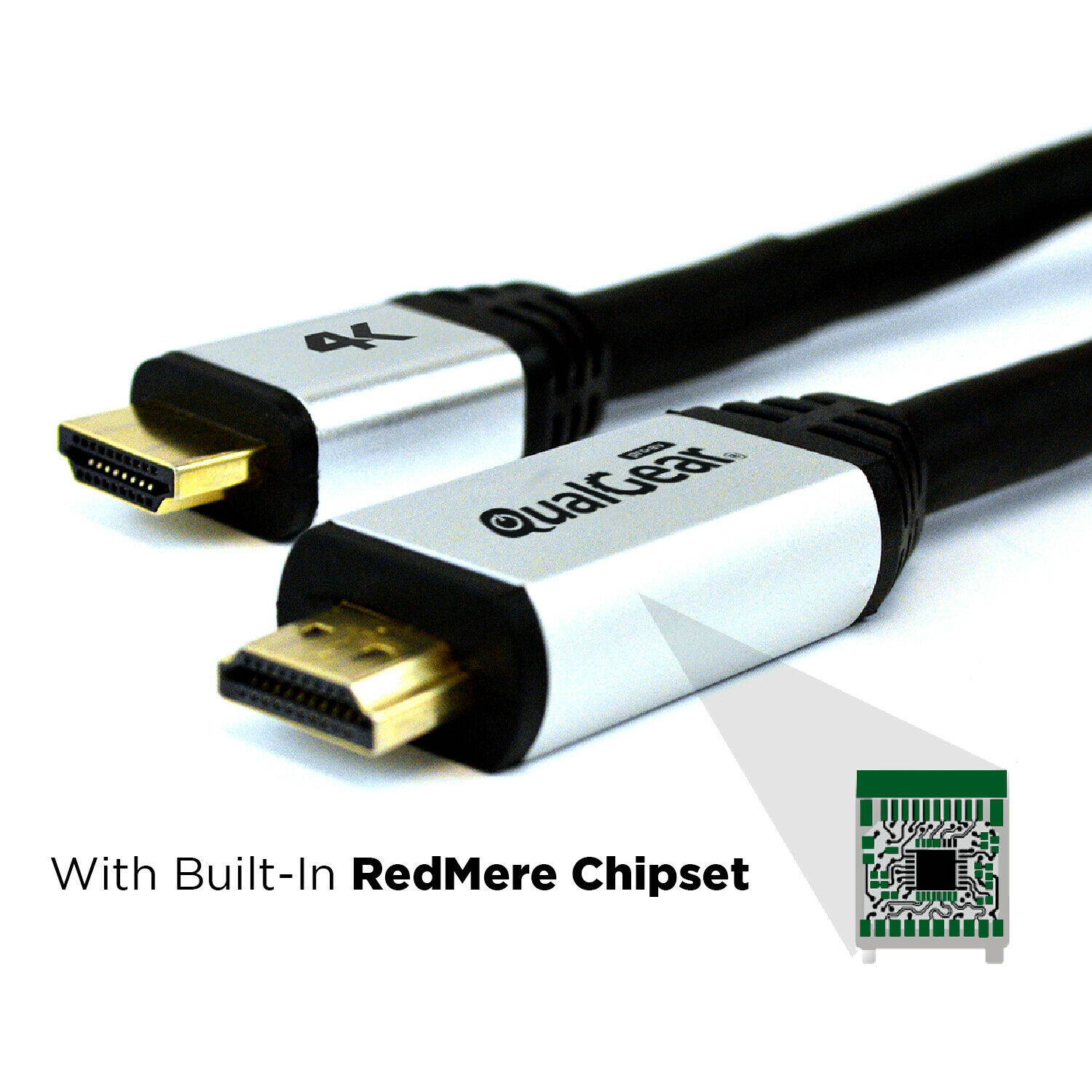 QualGear&reg; 75 Feet High-Speed Long HDMI 2.0 Cable with 24K Gold Plated Contacts, Supports 4K Ultra HD, 3D, 18 Gbps, Audio Return Channel,CL3 Rated for In-Wall Use (QG-CBL-HD20-75FT)
