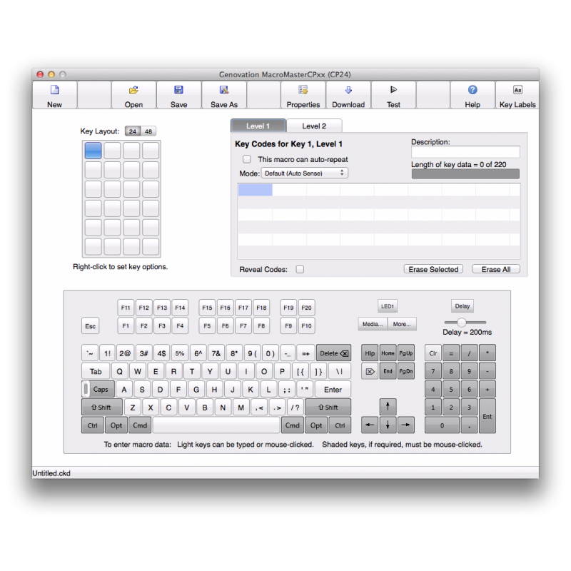 Genovation ControlPad CP24 MAC USB HID