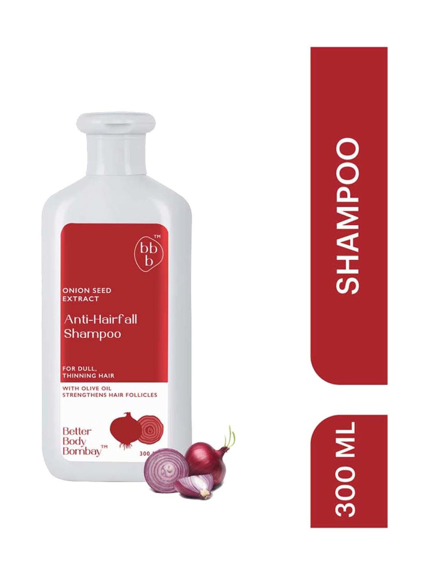 bbb Better Body Bombay Onion Seed Extract Anti-Hairfall Shampoo - 300 ml