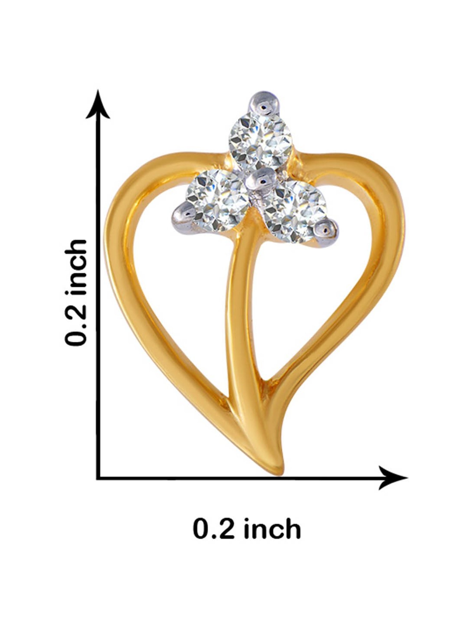 P.C. Chandra Jewellers 18 kt Gold & Diamond Earrings