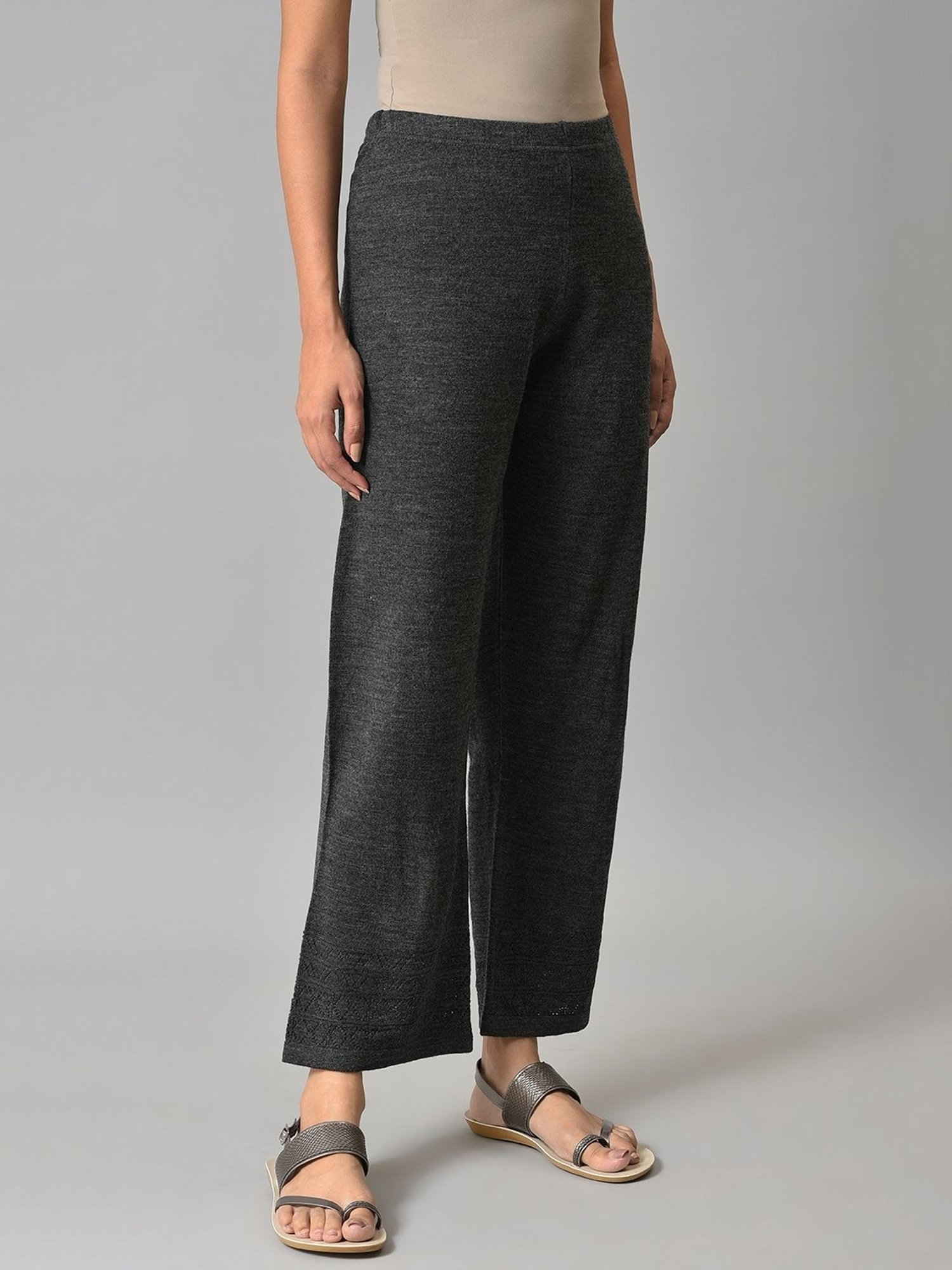 Elleven from Aurelia Grey Regular Fit Palazzos