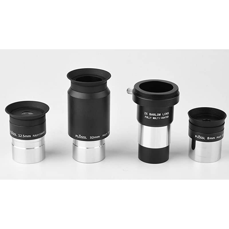 125inch Telescope Eyepiece Set amp 2X Multicoated Barlow LensTelescope Accessory Kit 8mm 125mm 32mm Plossl Eyepieces Lens 4Element Plossl Standard 125inch Filter Threads