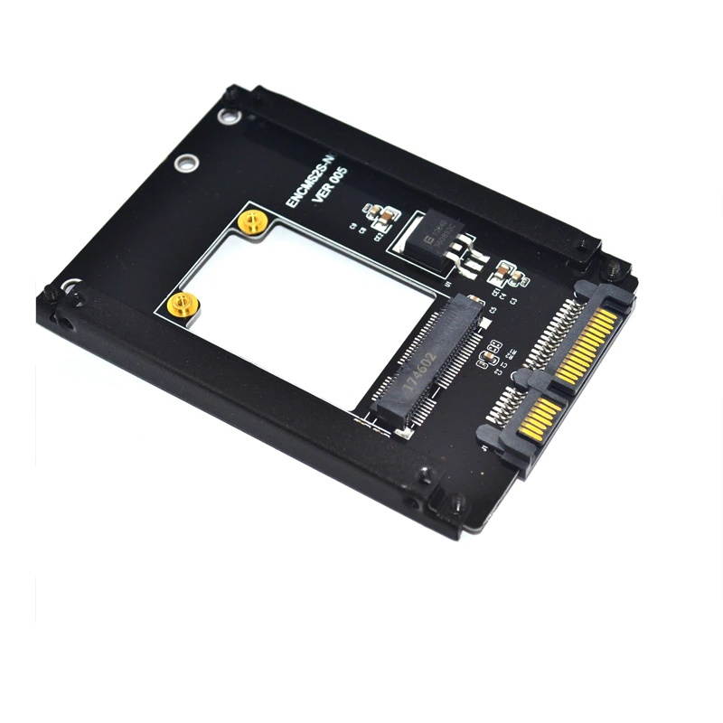 mSATA to SATA Adapter Mini PCIe mSATA SSD to 2.5" SATA3 Drive Converter Card Adaptor Support Full High mSATA SSD for Computer PC