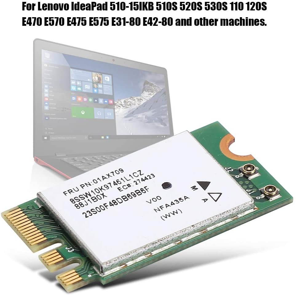 SOONHUA 2.4G+5G Dual-Band Wireless Network Card QCNFA435 NGFF M.2 Interface for Lenovo IdeaPad
