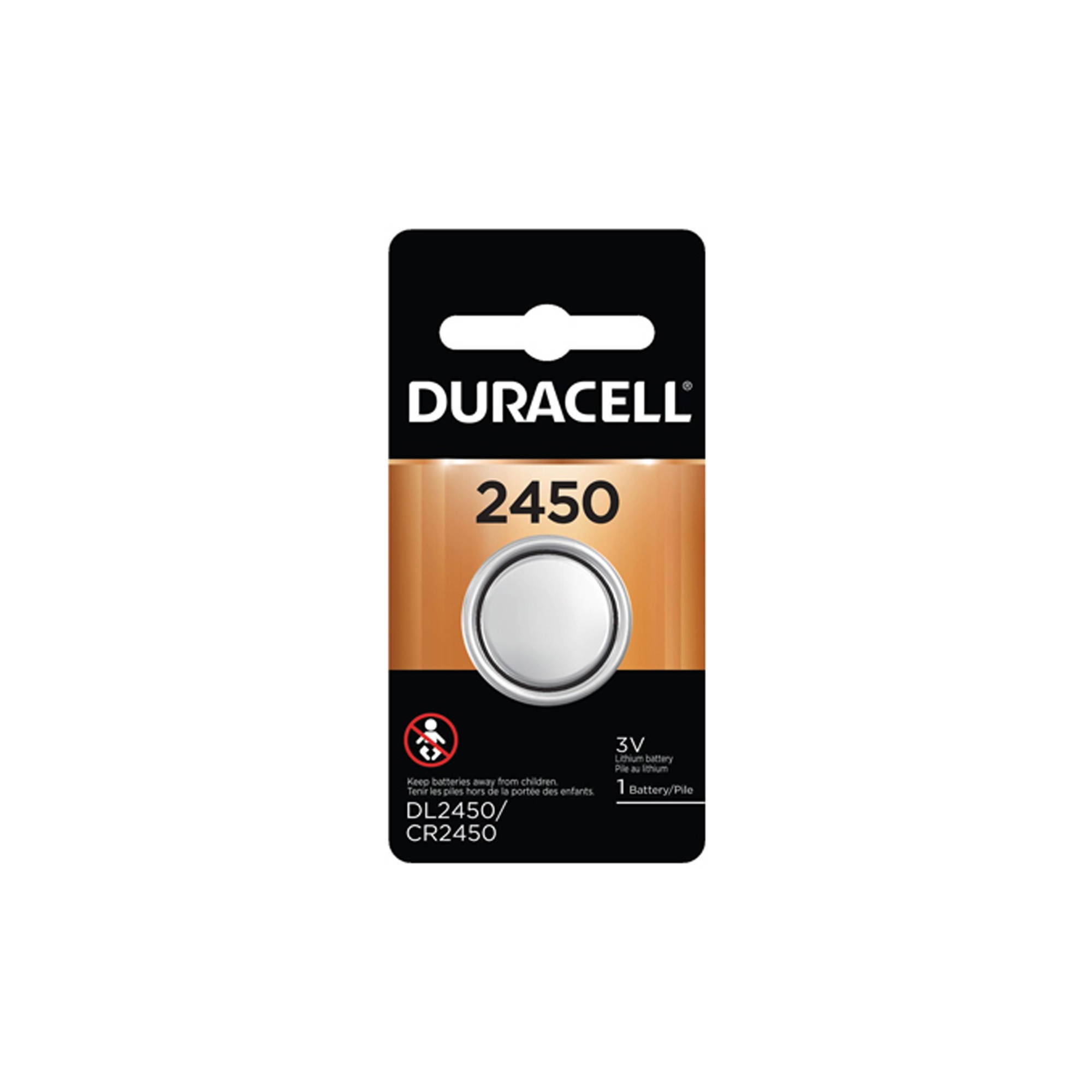 24 x CR2450 Duracell 3 Volt Lithium Coin Cell Batteries (On a Card)