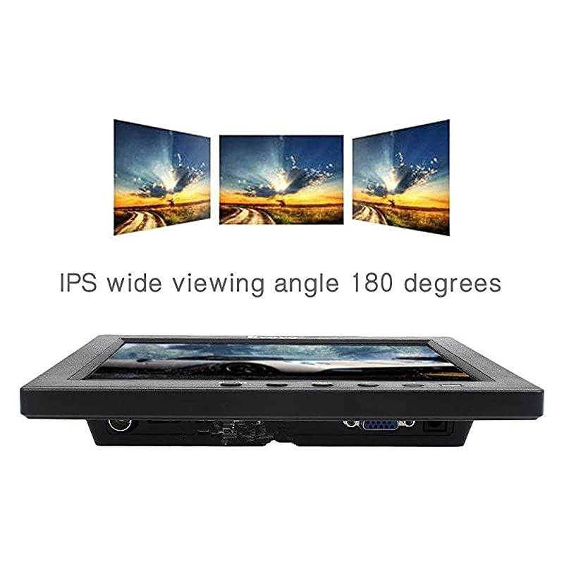 10 Inch IPS LCD HDMI Monitor 1920x1200 Full HD Monitor with HDMI/BNC/VGA/USB Input and Speaker for FPV Video Display DVD PC Laptop