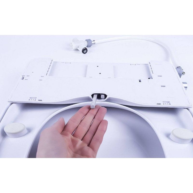 Round Bidet Seat with Self Cleaning Dual Nozzles White - Genie Bidet