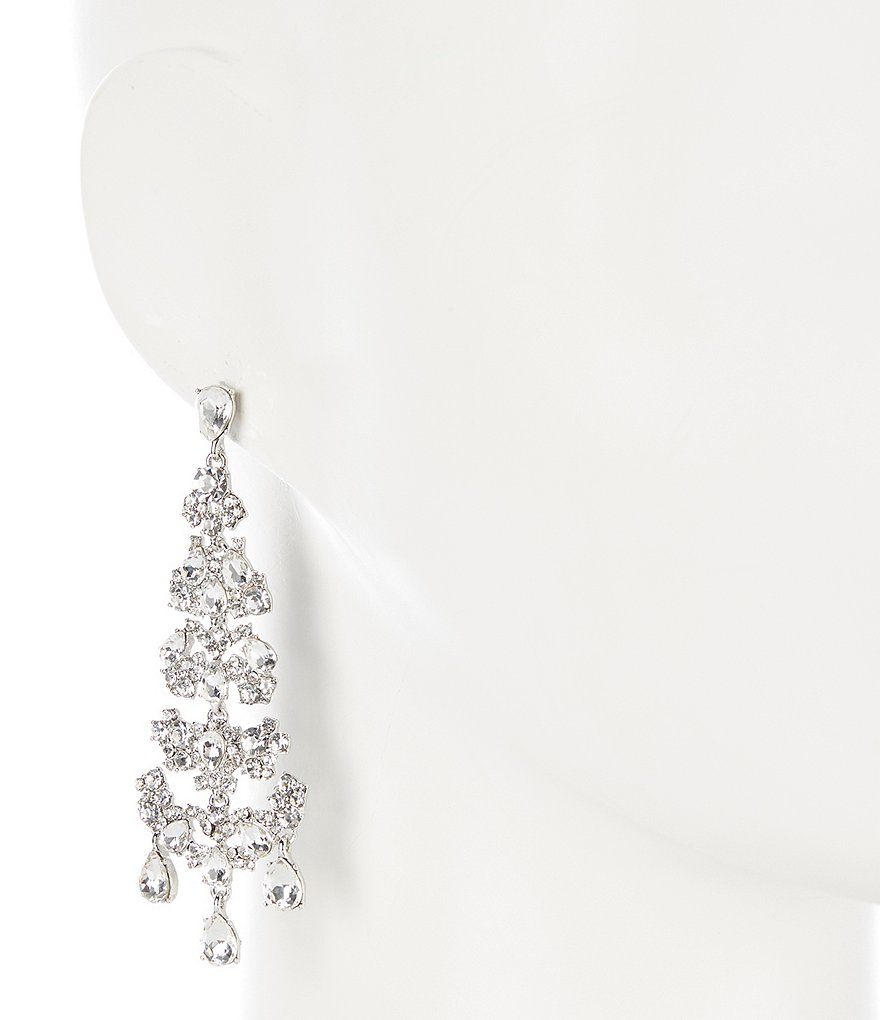 Givenchy Crystal Chandelier Statement Earrings