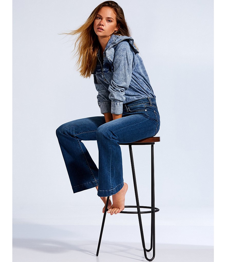 Every Straight Leg Ankle Crop Front Zipper Jeans