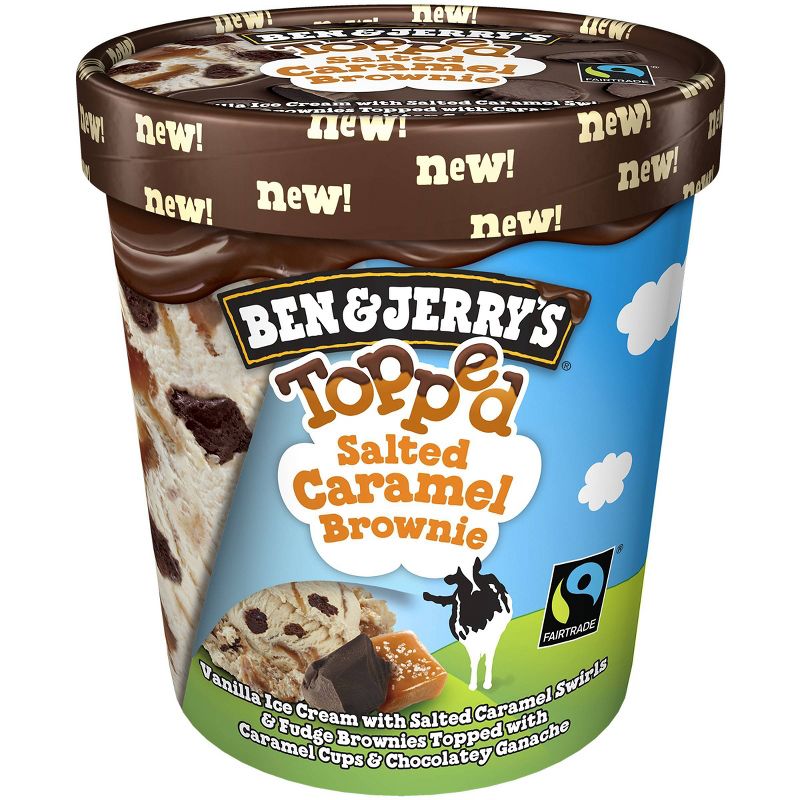 Ben & Jerry's Topped Salted Caramel Brownie Ice Cream - 16oz