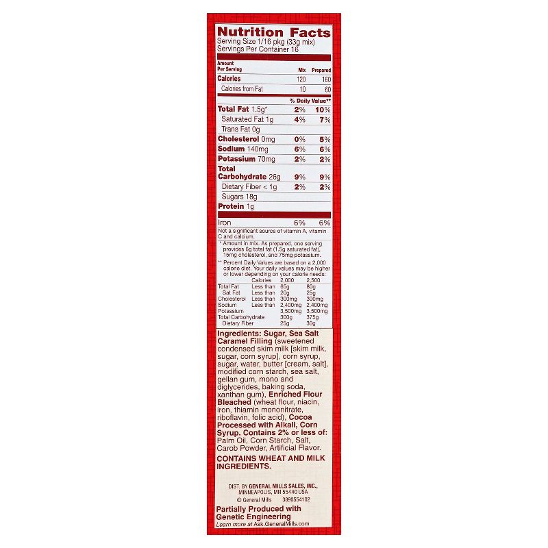 Betty Crocker Salted Caramel Brownie Mix - 18.4oz