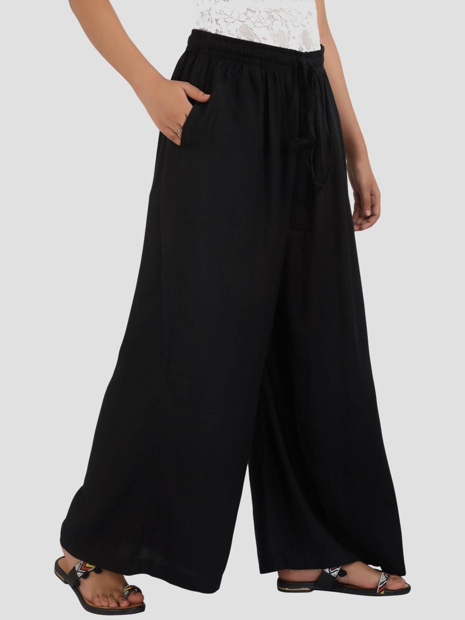 Cotton Culture Black Regular fit Palazzos