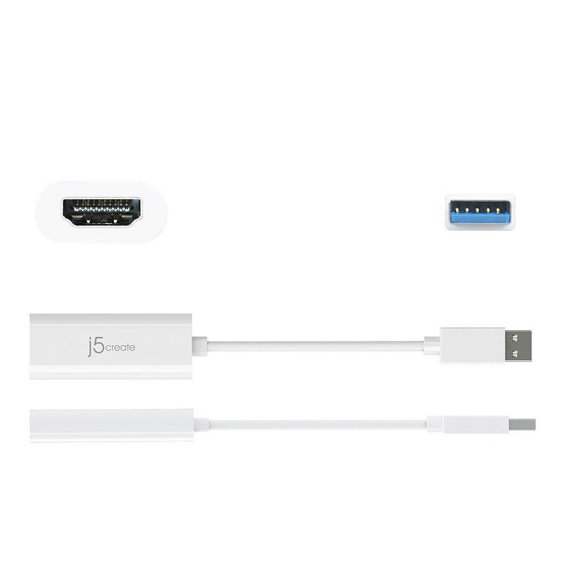j5create USB A 3.0 HDMI Adapter - White