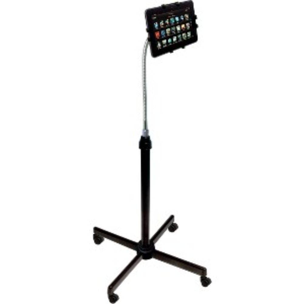 CTA Digital PAD-UAFS Height-Adjustable Gooseneck Stand with Casters for iPad/Tablet