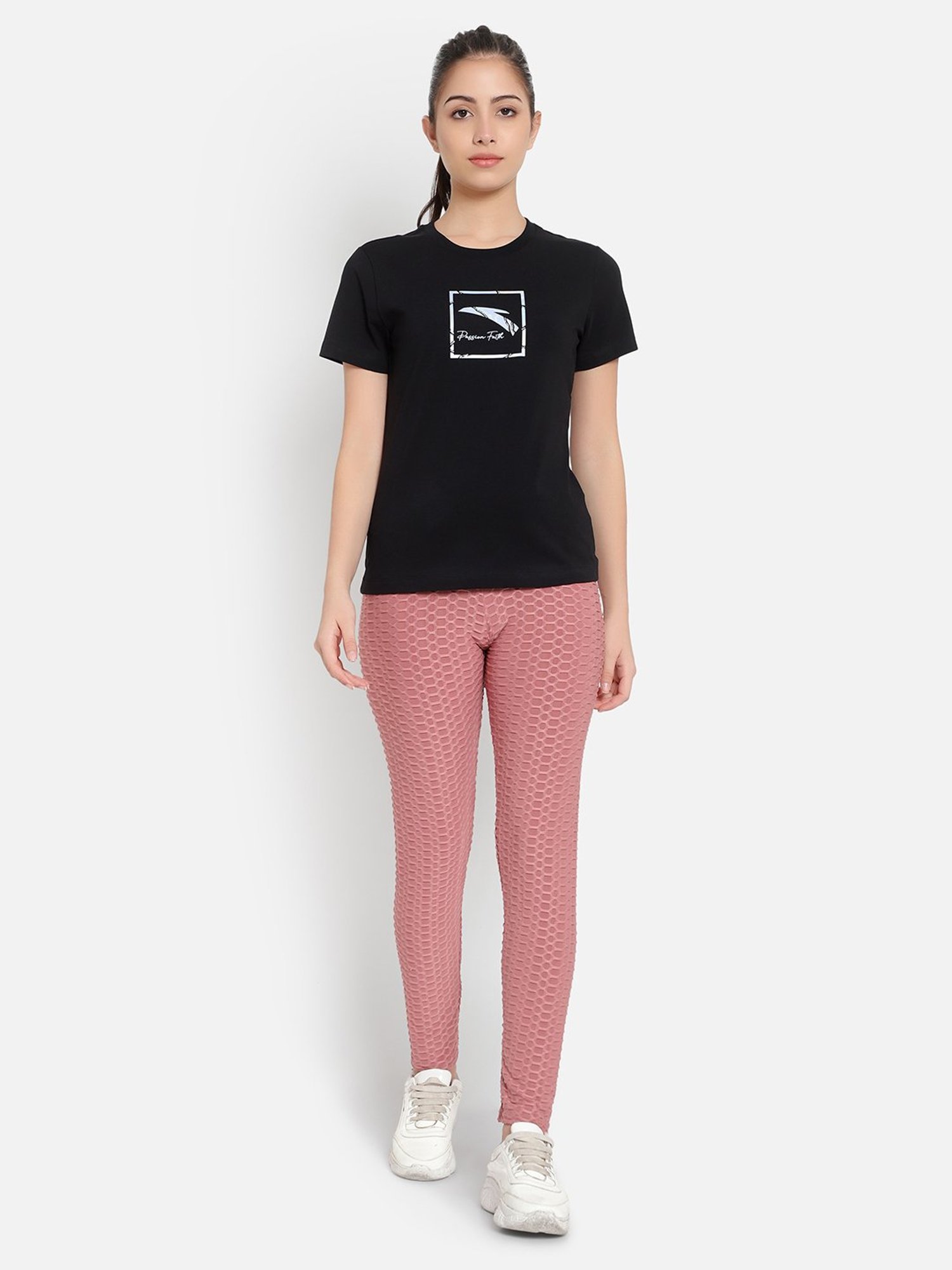 Anta Black Cotton Printed Sports T-Shirt