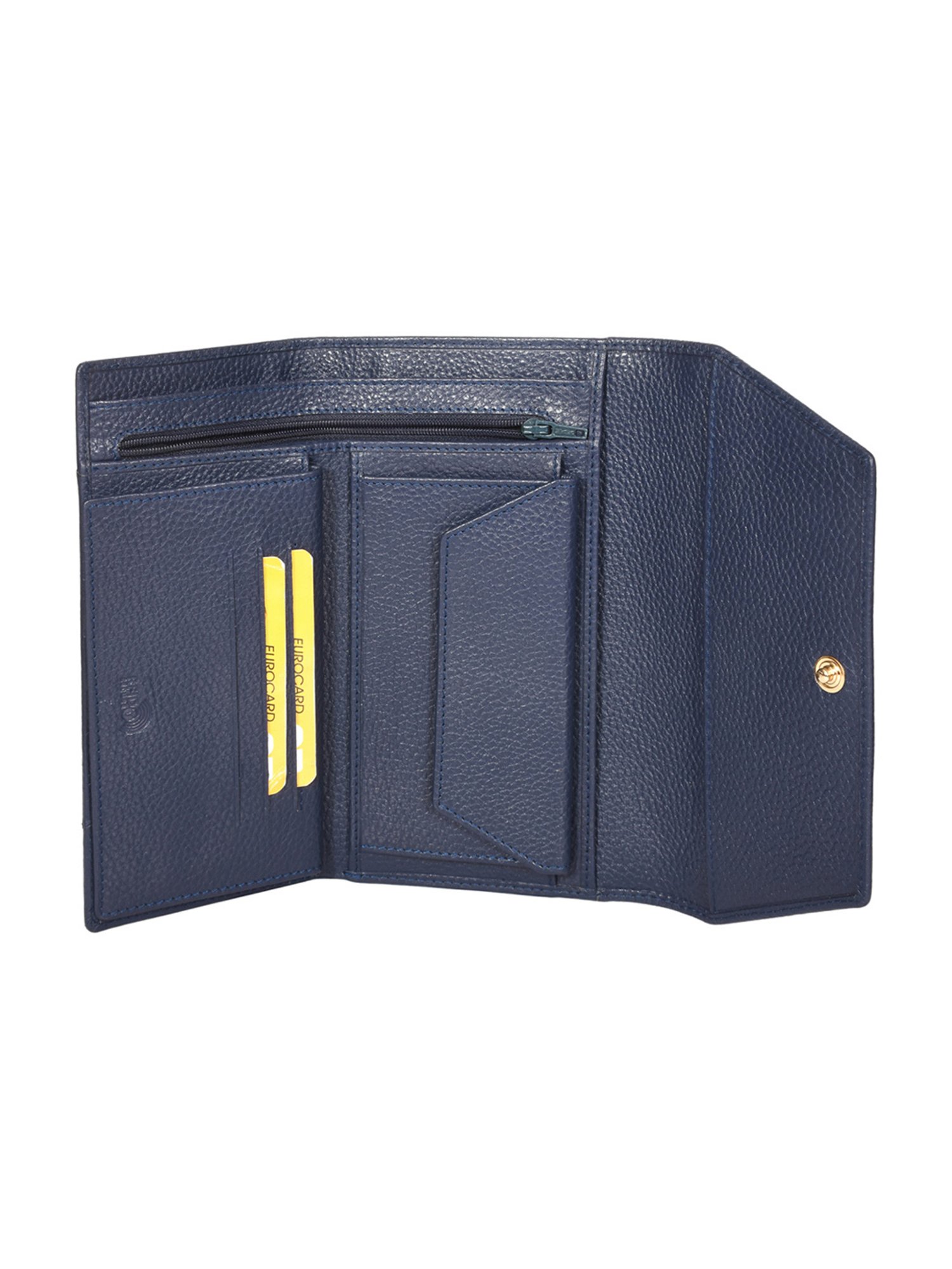 Sassora Lyla Navy Blue Large Leather Purse